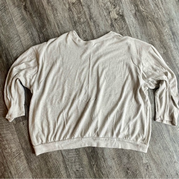 TORRID Sparkle Knit Drop Shoulder Shirred Sleeve Top - Picture 10 of 13